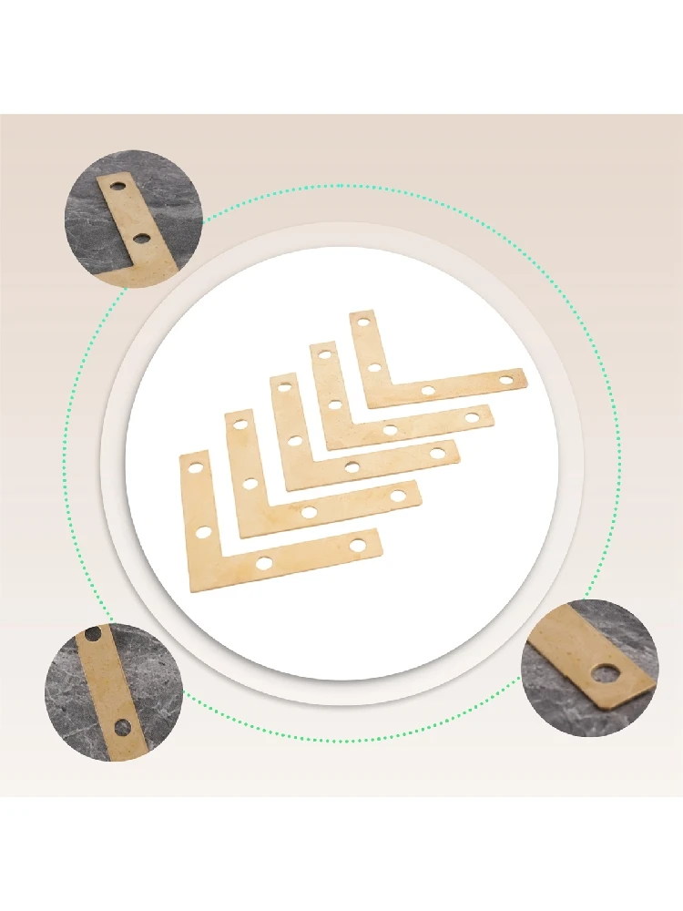 Support d'angle plat droit 90 °, 51mm, 20 pièces, plaque de réparation, attelle de fixation TQ