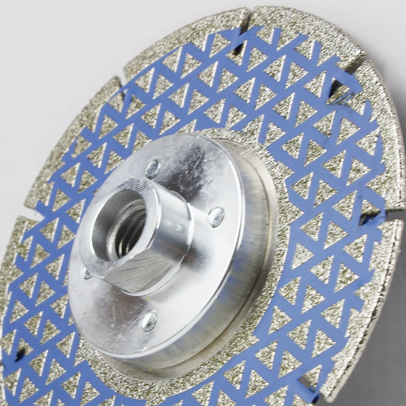 HERZO 125MM Diamond Saw Blade Galvanized Diamond Cutting And Grinding Disc Both Sides For Marble Granite Ceramic Tile