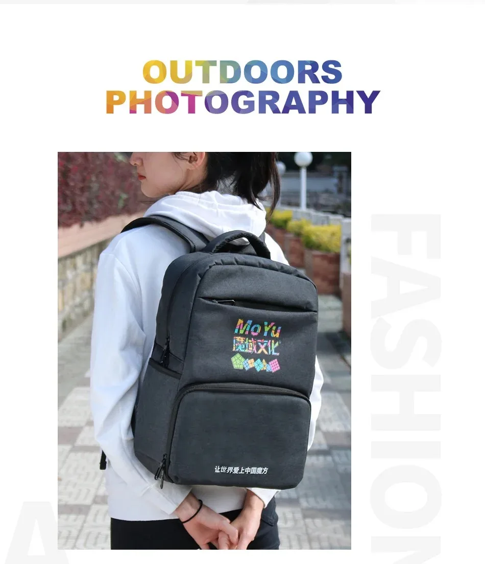 MoYu Rucksack Tasche Schwarz Professionelle Rucksack Tasche Für Magic Puzzle Cube 2x2 3x3x3 4x4 5x5 6x6 7x7 8x8 9x9 Schulter Tasche Handtasche – Detail 9