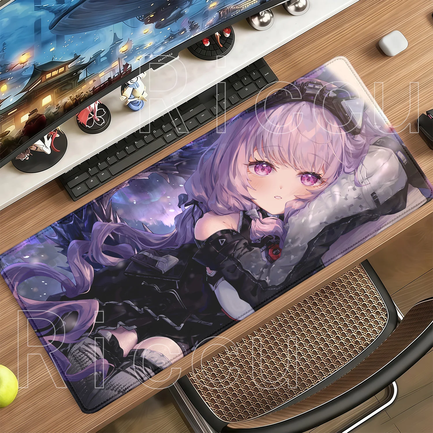 Typhoeus Rossi Mi Fu Yvonne Arknights Endfield HD Printing PC Gaming Mouse Pad Non-slip Base Mousepad Office Anime Girl Desk Mat
