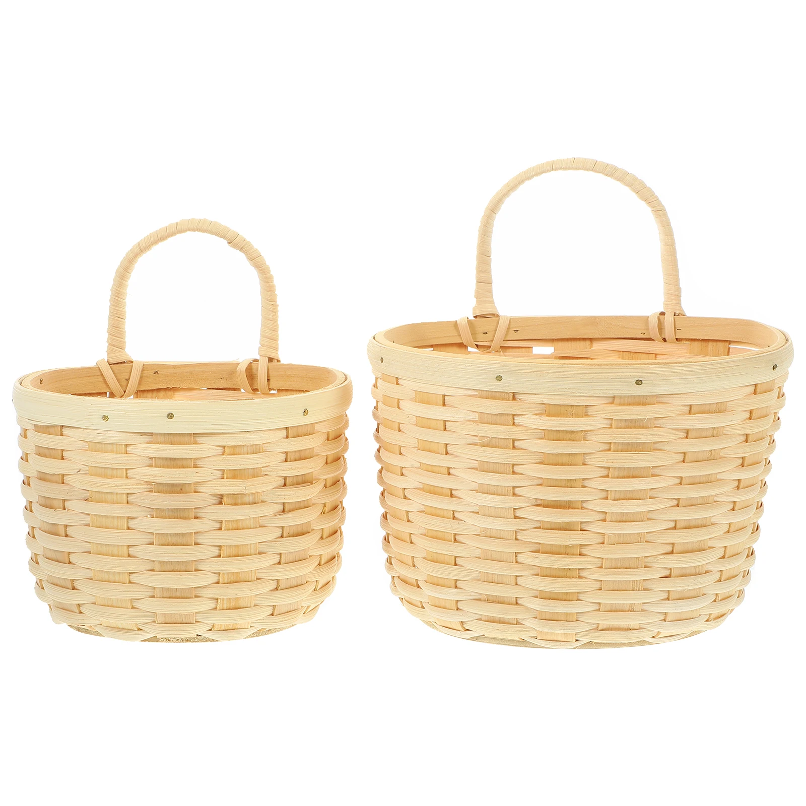

1 set Wall Hanging Storage Baskets Kitchen Woven Baskets for Fruits Vegetables Ginger Eggs Vegetable Basket Storage