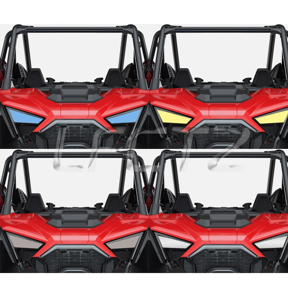 UTV Front Lights Scratch Resistant Tint Film Clear Headlight Protection Film Fit for Polaris RZR PRO XP/PRO R/Turbo R 2020-2024 - view 2