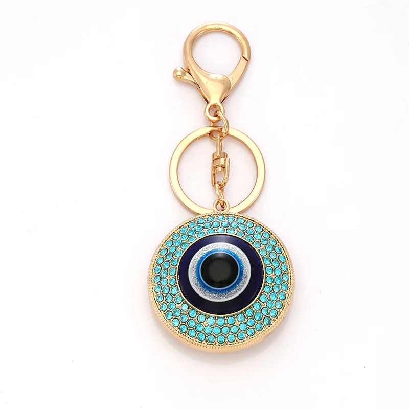 New Amazon Eye Keychains Türkiye Devil's Eye Pendant Couple Car Key Chains Jewelry Gift Decoration Accessories