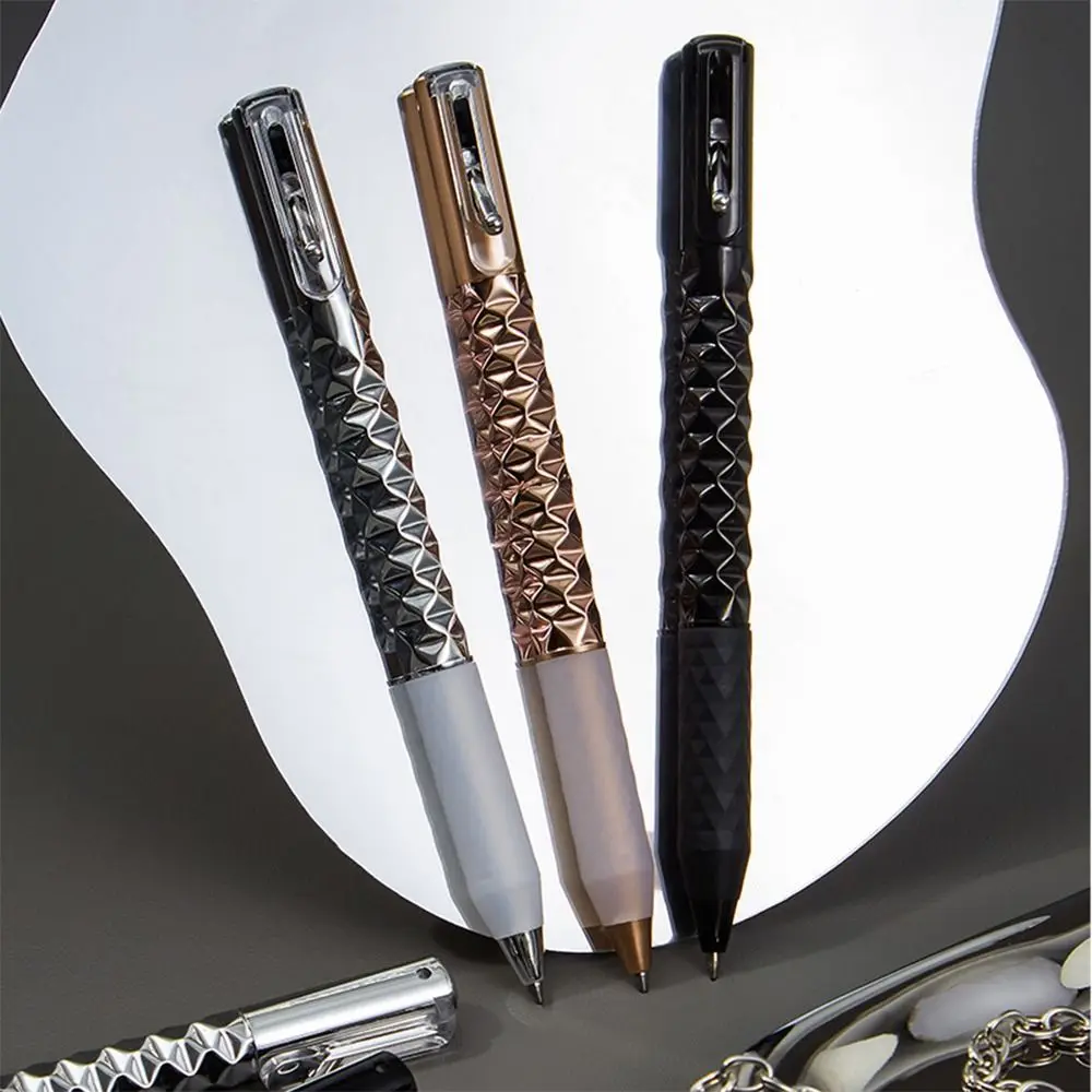 قلم معدني مشوه هندسي ، قلم محايد ، تخفيف الضغط ، شكل متداخل ، قلم جل متغير ، كتابة الطلاب ، هدية غير متحولة ، صوفي