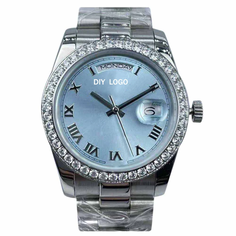 36mm Stylish women's Stainless Steel Watch – Chronograph Design with Auto Date, Ideal for Business and Luxury