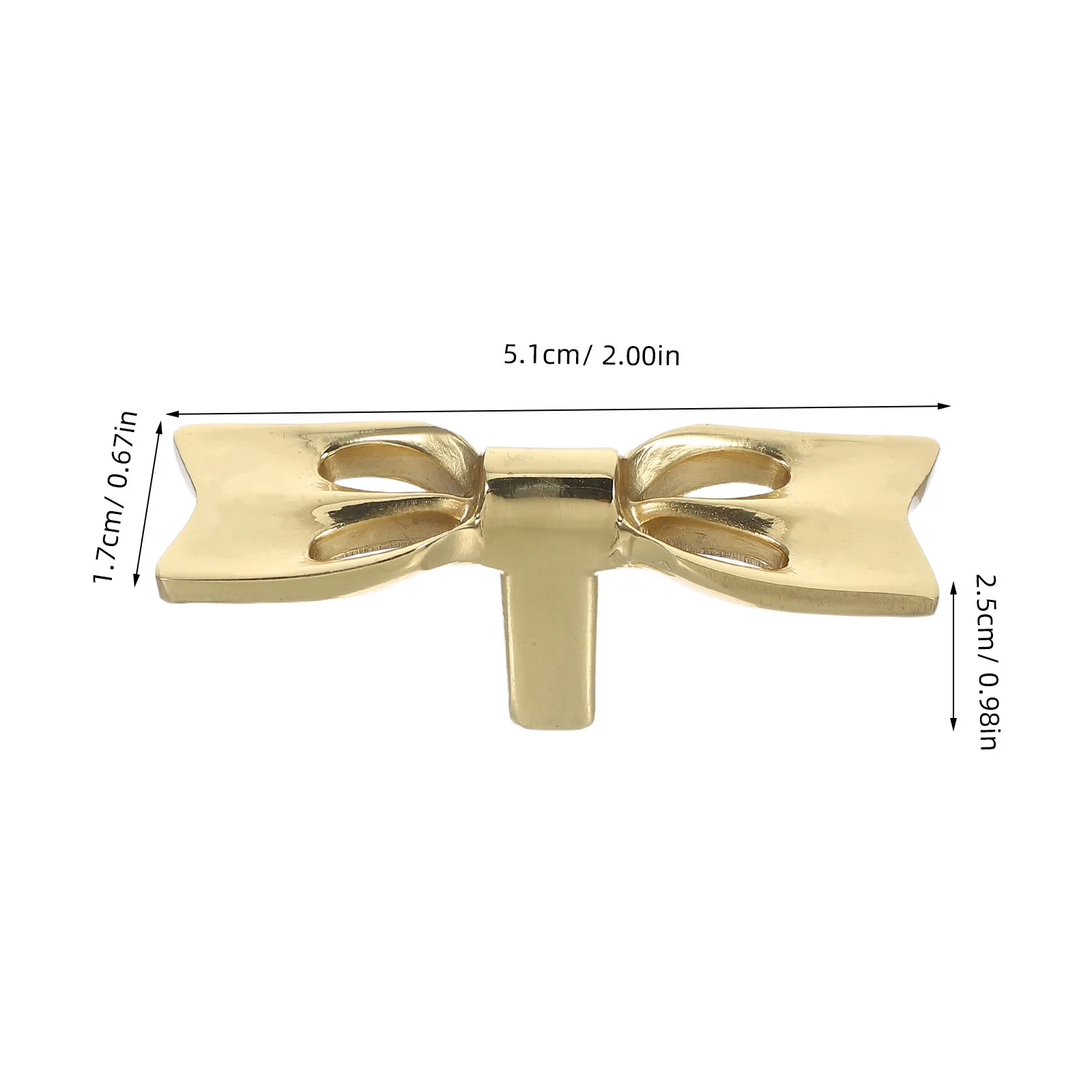 

2Sets Brass Bowknot Drawer Knobs Creative Gold Bow Furniture Pulls for Cabinet Dresser Wardrobe Decorative Hardware