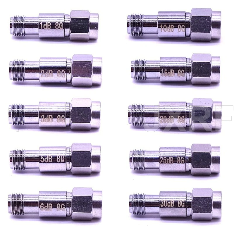 1pcs Sma Attenuators 2w Dc-8ghz Coaxial Fixed Attenuators 1dbi 3dbi 5dbi 10dbi 20dbi 30dbi 50dbi 60dbi Frequency Sma Connectors