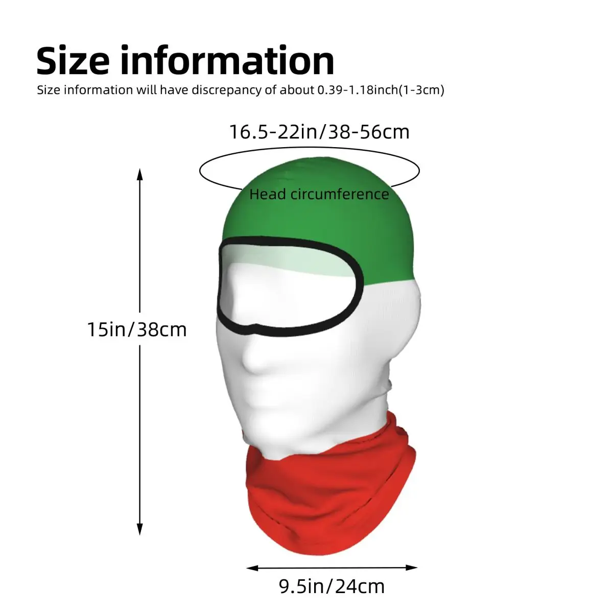 Flag Of Iran Outdoor Cool Sunscreen Motorcycle Face Mask Moto Biker Wind Cap Mask Stopper Windproof Bicycle Cycling Headgear