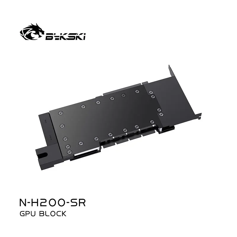 Bykski GPU كتلة استخدام لبطاقة الرسومات NVIDIA Tesla H200 141G PC تبريد المياه النحاس جميع المبرد المعدني N-H200-SR #3
