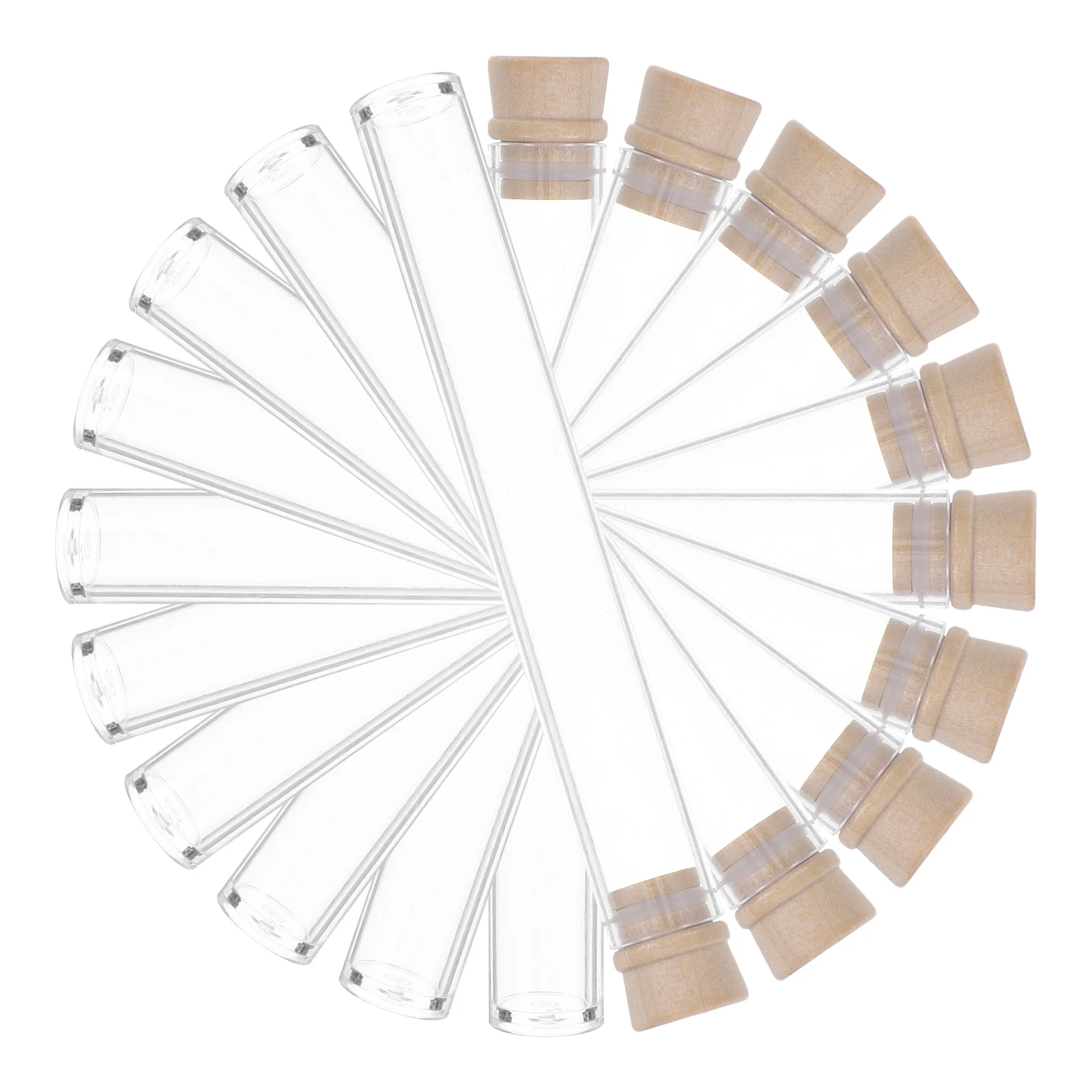 

10 Pcs Acrylic Sample Tube Scent Sticks Holder Clear Tubes with Caps Scented Wood