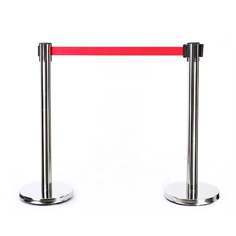 【Professional Use】Queue Fence Folding Line Stand Retractable Belt Barrier Telescopic Isolation Belt Folding Railing
