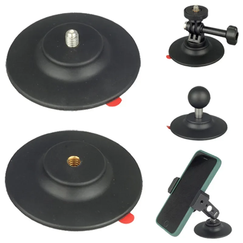 Strong Adhesive Camera Mount Bracket for 1/4Inch Screw Connection for DSLR Cameras Action Camera Car Holder D66mm D90mm