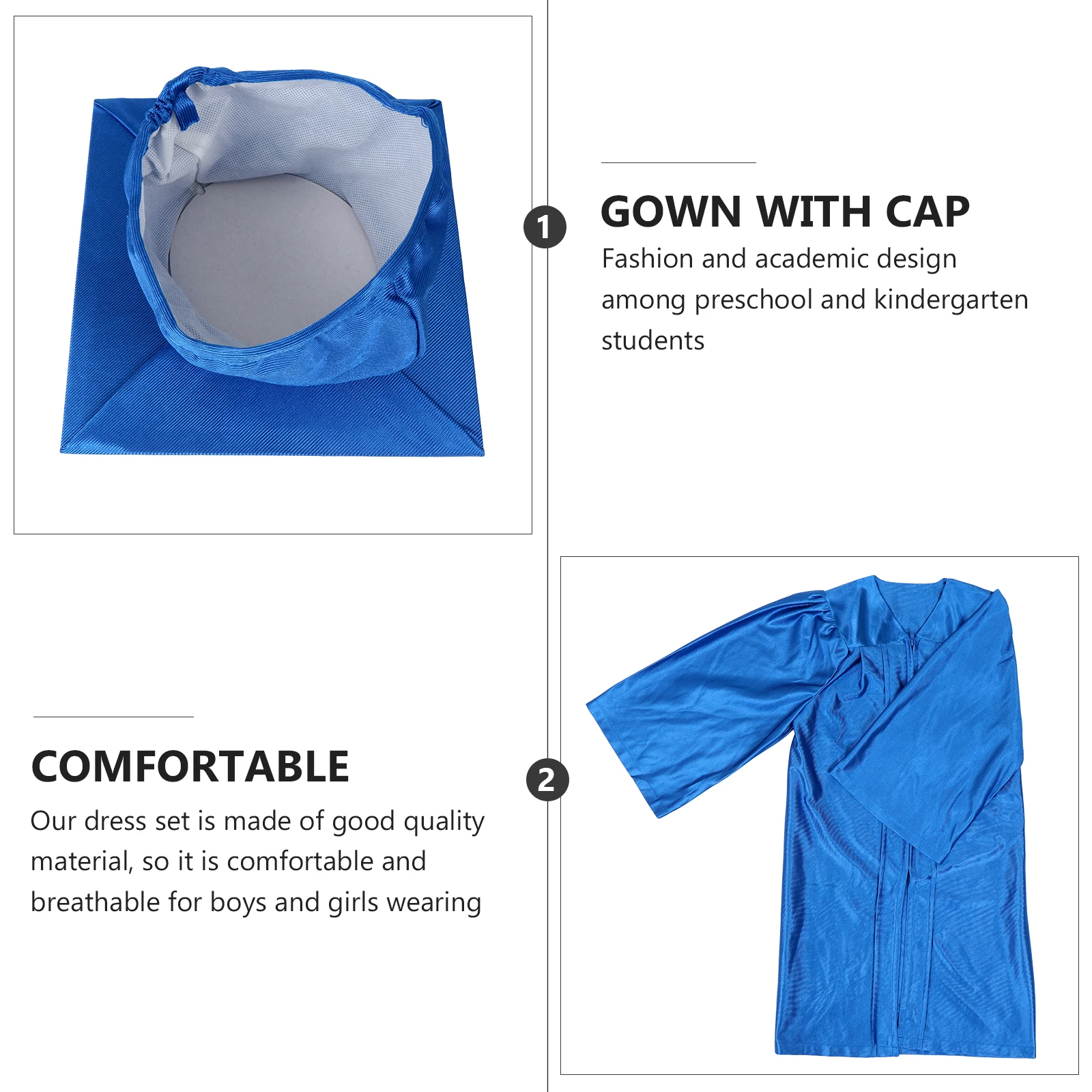 

Doctor's Clothing Hat Kids Graduation Party Dress Gown Preschool Suit Ceremony Attire Apparel Textile Lovely