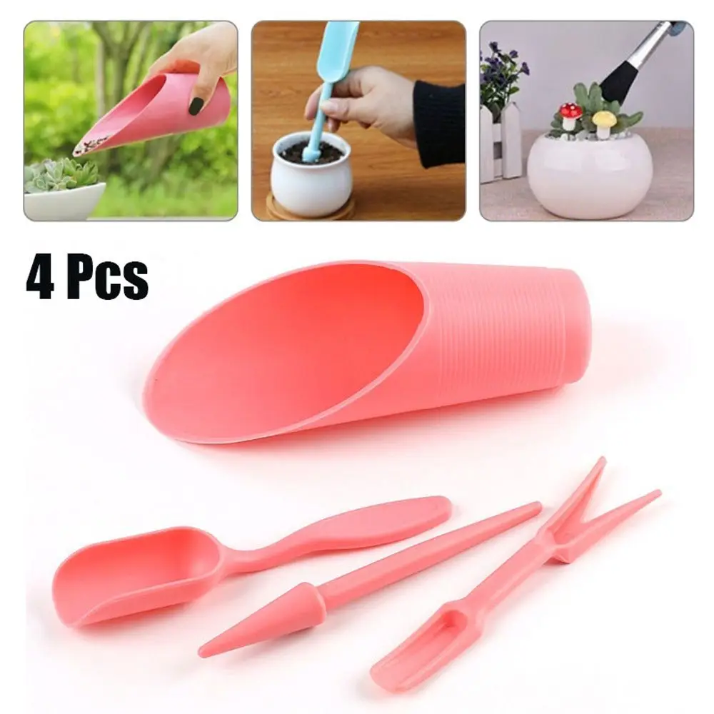 4Pcs 1Set Bonsai Planted Fertilizer Transplant Succulents Tool Planter Kit Garden Accessories owing Device