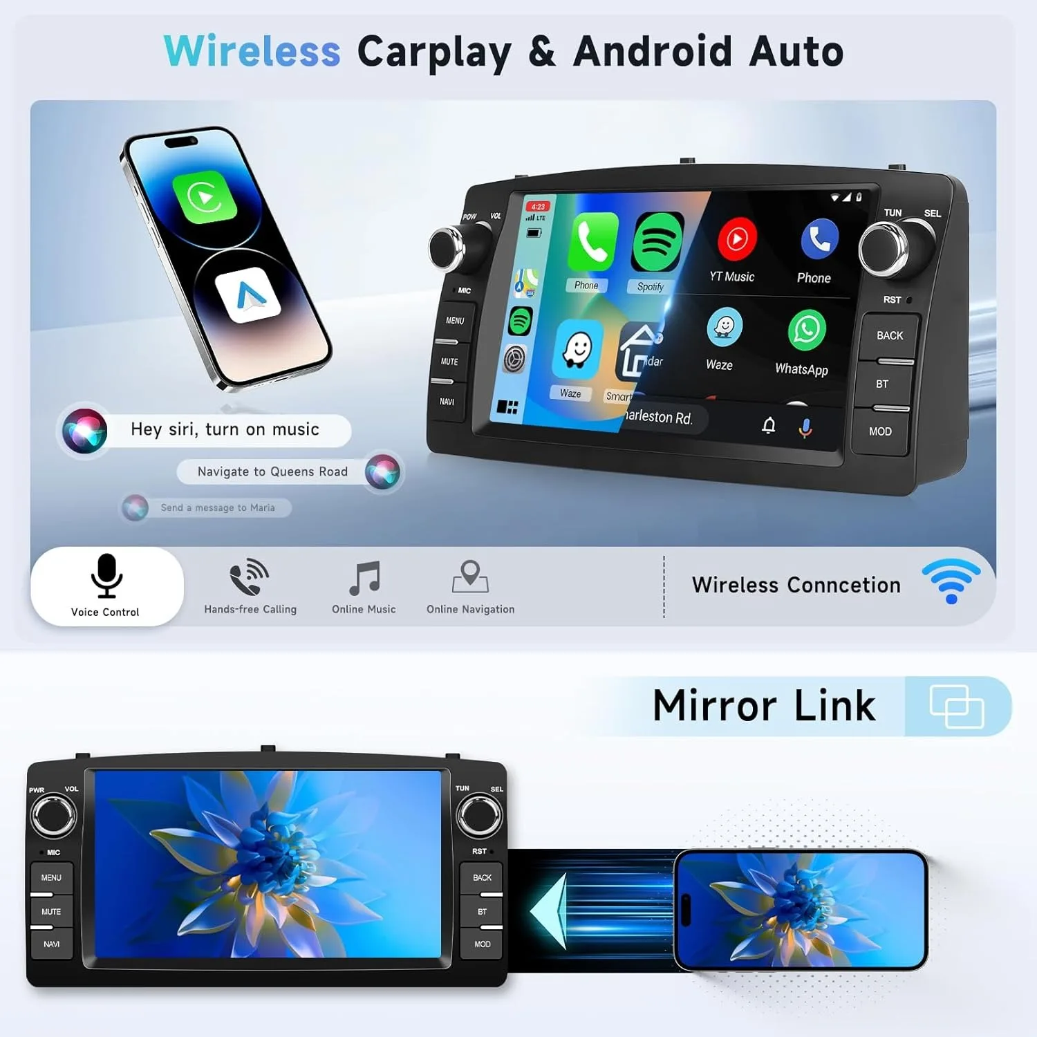 Fast Boot For Toyota Corolla 2000-2006 E120 e 120 BYD F3 2007-2011   NET Car stereo adio Multimedia Video Player carplay Audio A