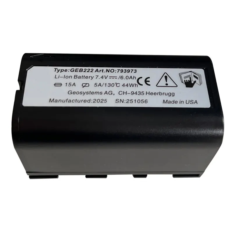 Akumulator GEB222 do tachimetrów Leica TS02 TS06 TS09 TS12 TS16 ATX1200 GPS1200 GRX1200 7.4V 6000mAh, instrument geodezyjny