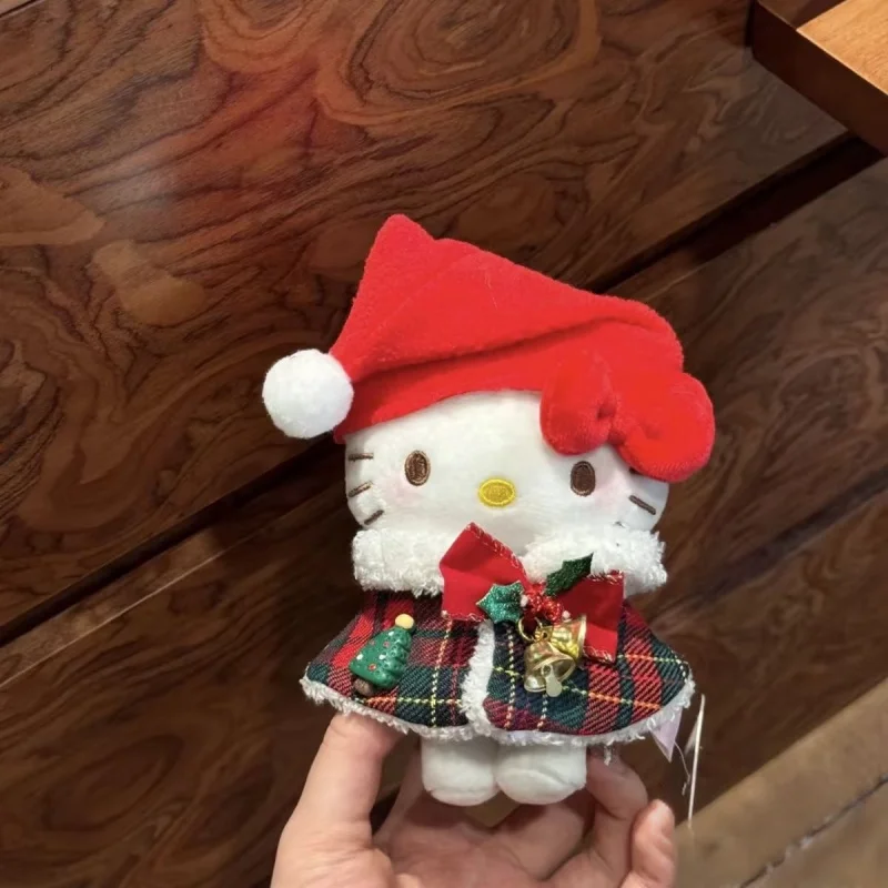 Neue Weihnachts-Hellokitty-Puppe, exquisite warme, bezaubernde Tasche, Schlüsselanhänger, Katze, flauschiges Spielzeug, Sammlerstück, Ornament, das beste Festival-Geschenk