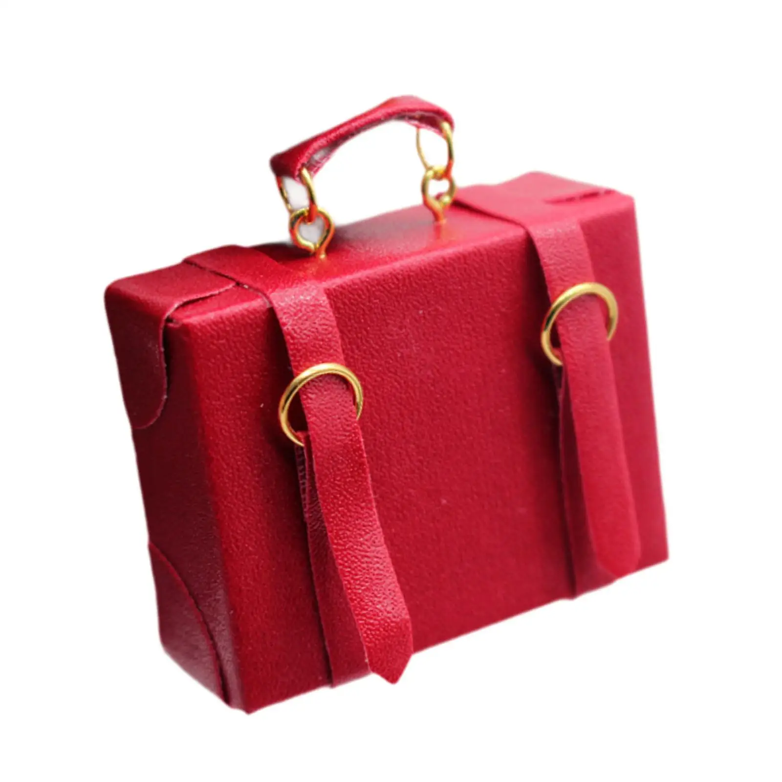 6x1:6 1:12 مقياس صندوق الأمتعة حقيبة مصغرة نموذج دمية خشبية ملحق