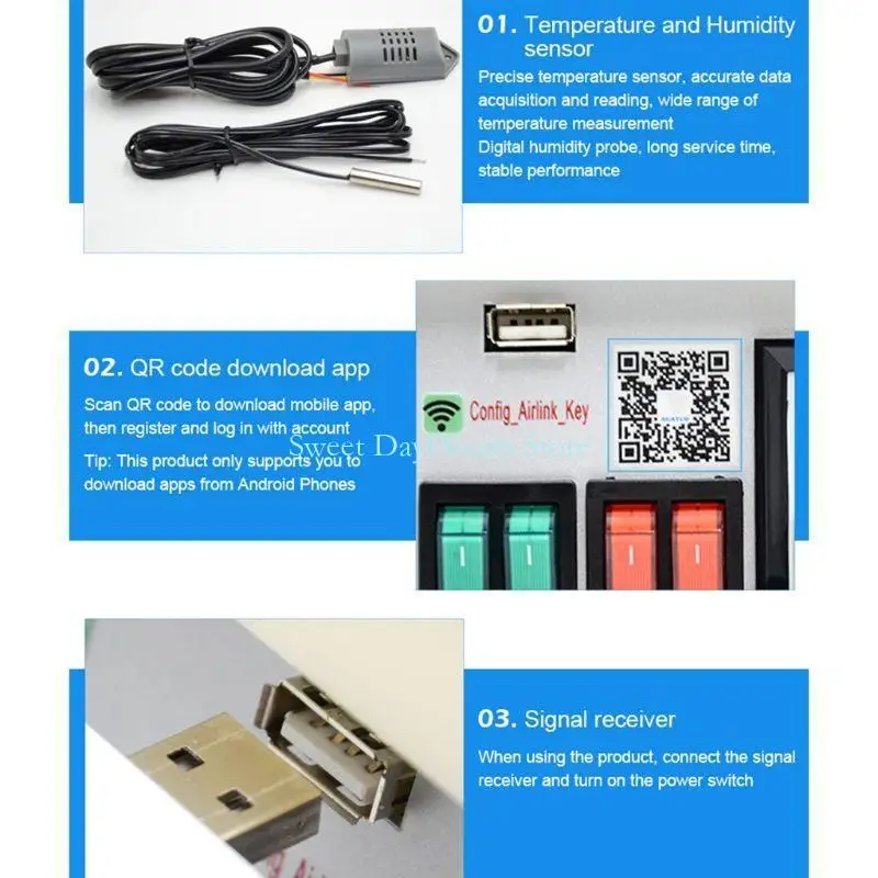 

Y88C XM-18SW Auto Egg Incubator Controller Thermostat Hygrostat App System Control