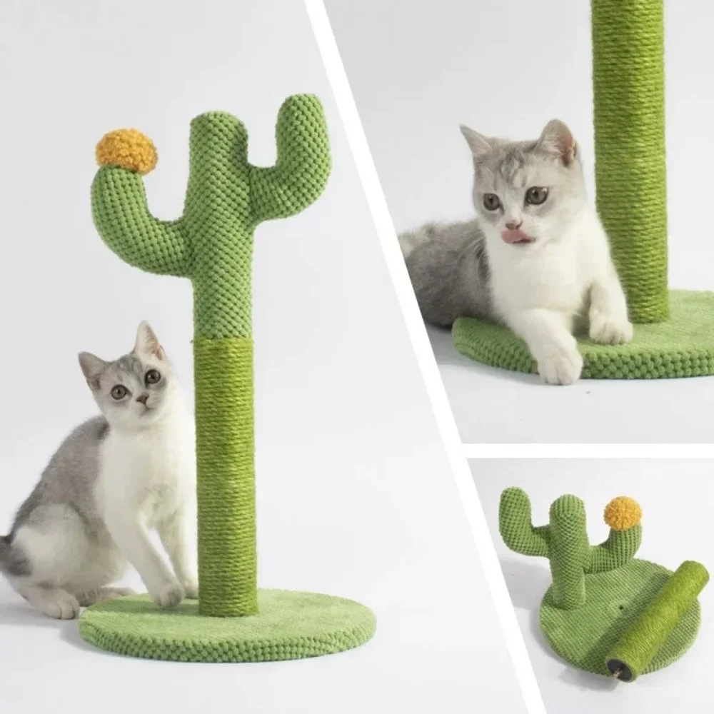 Cactus Cat Scratching Board Cat Scraper Cactus for Young and Adult Cats Cat Climbing Frame Toy Interactive Kitten Scratcher