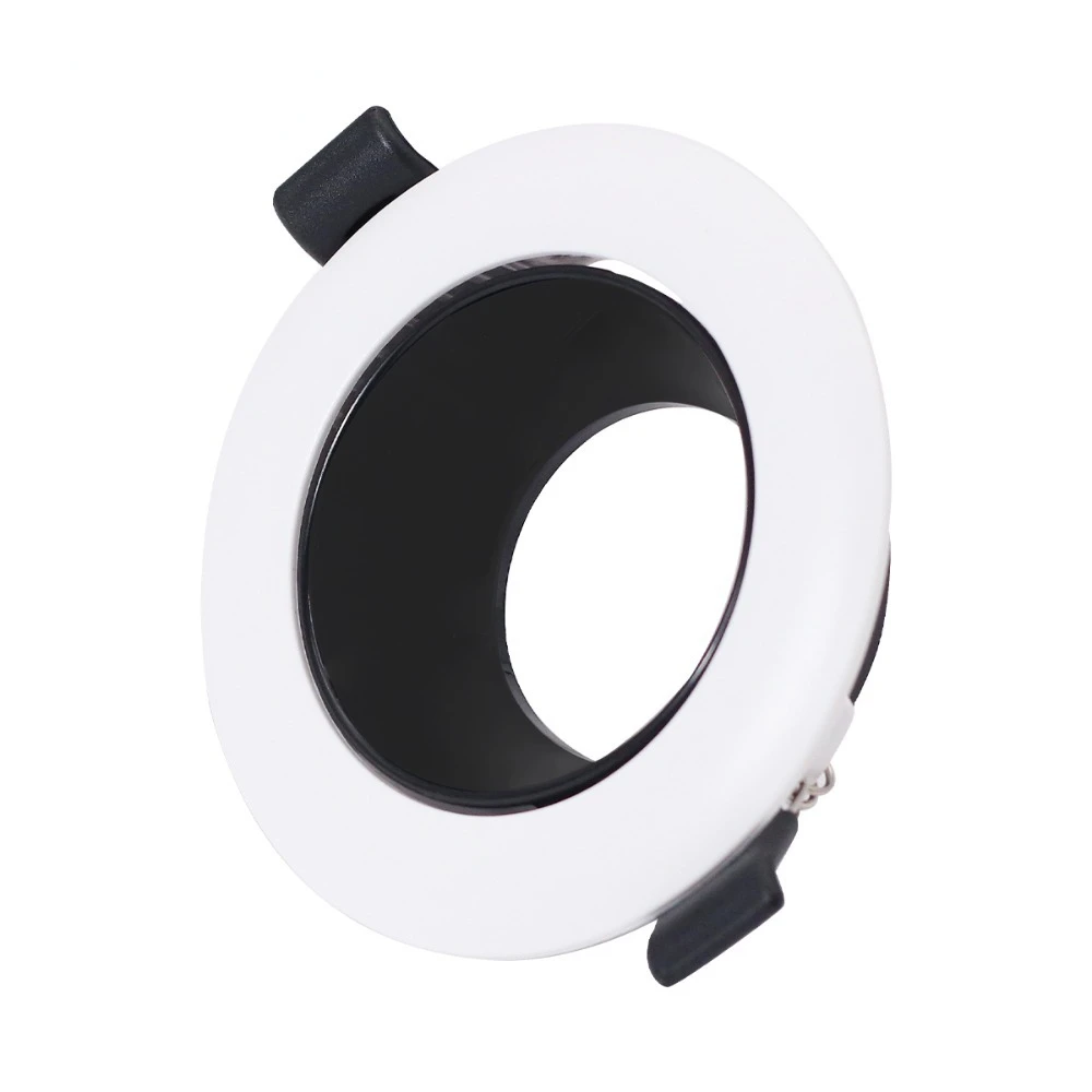LED typu Downlight uchwyt ramki regulowany wycięty otwór 70mm złączka lampa sufitowa do wbudowania gu5. 3 GU10 MR16 żarówka wymienna