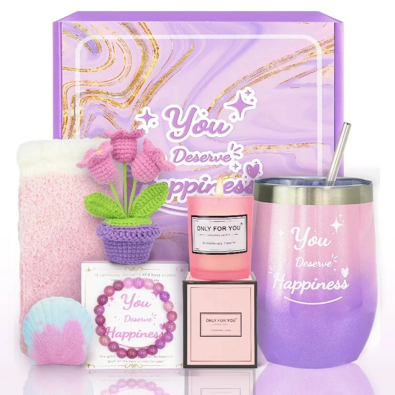 Spa Gift Basket Set Pink Series Gift Set women  girl Mother's Day wedding gifts for guests girlfriend birthday spa party favors