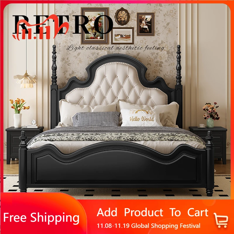

Backrest Designer Italian Bed Storage Set Luxury Modern King Size Double Beds Bedroom Adults Wooden Cama Bedroom Furniture