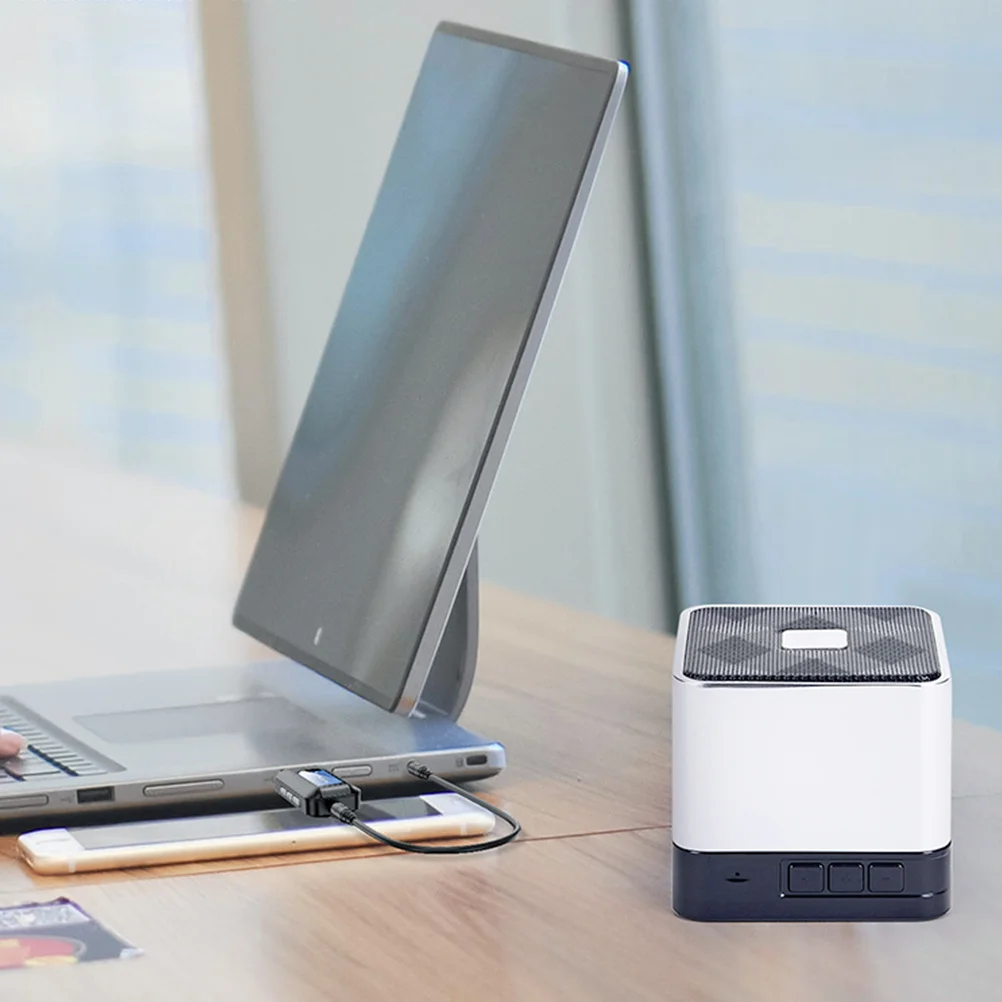 

Wireless Receiver Transmitter Adapter Black LCD Display 3.5mm Aux Jack USB Dongle Wireless Audio Adapter for Car Pc