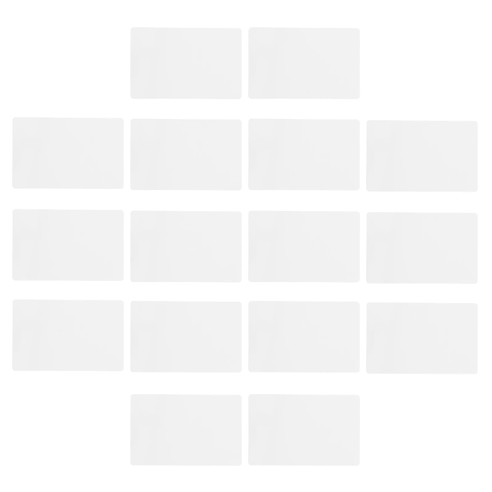 

20Pcs Aluminum Alloy Blank Cards Heat Transfer DIY Sublimation Business Cards Smooth Surface Versatile Use Metal Sublimation