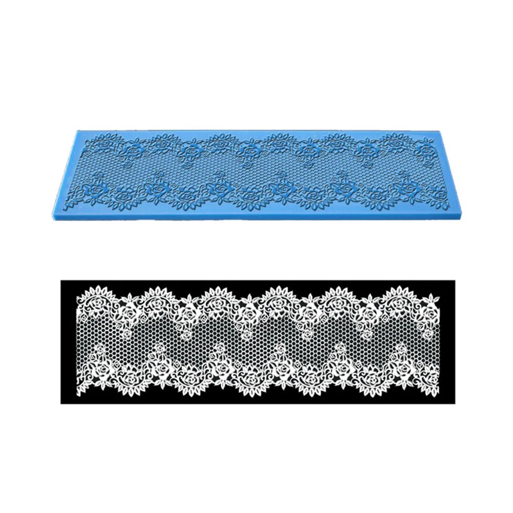 

Silicone Cake Mold Flower Molds Creative Rose Design Baking Tool Lace Decorations Nonstick Easy Demould Chocolate Pudding
