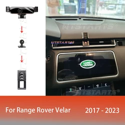 For Land Rover Velar 2020-2023 Adjustable Car Phone Holder Mobile Mount Gravity GPS Rotatable Navigation Bracket Accessories