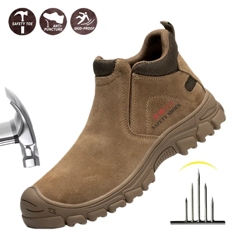 

Steel Toe Indestructible Safety Shoes Anti-puncture Security Protective Shoes Work Hiker Boots Protection Safety Shoes for Men
