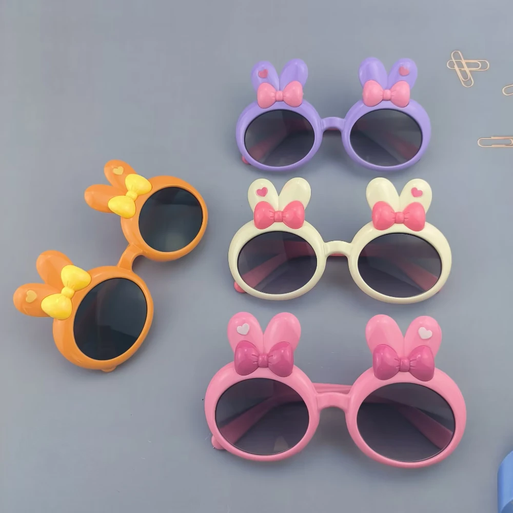 Children's cartoon bunny sunglasses cute little girl sun protection