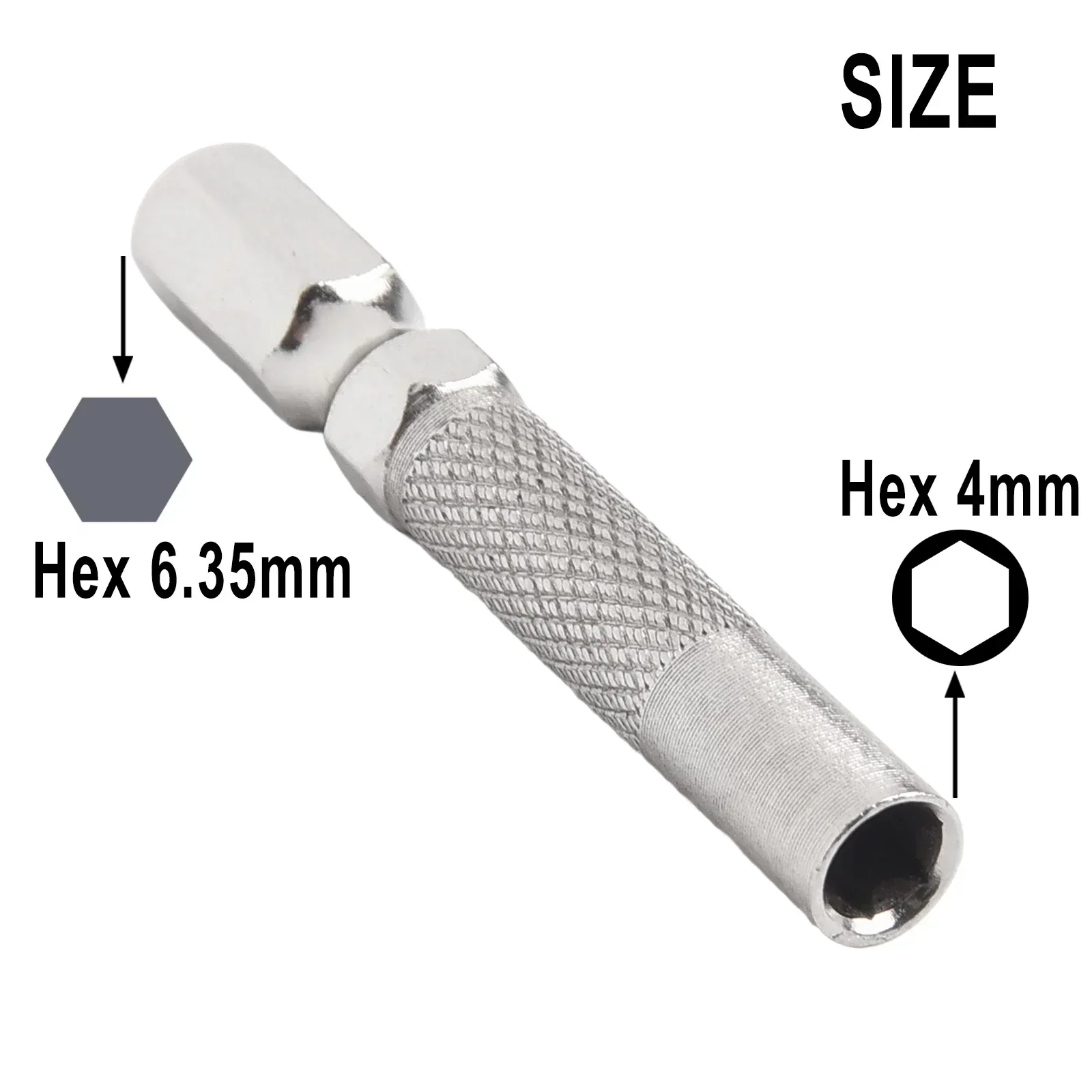 Adaptador de broca hexagonal de 4 piezas, soporte magnético de 6,35mm, soporte para destornillador eléctrico
