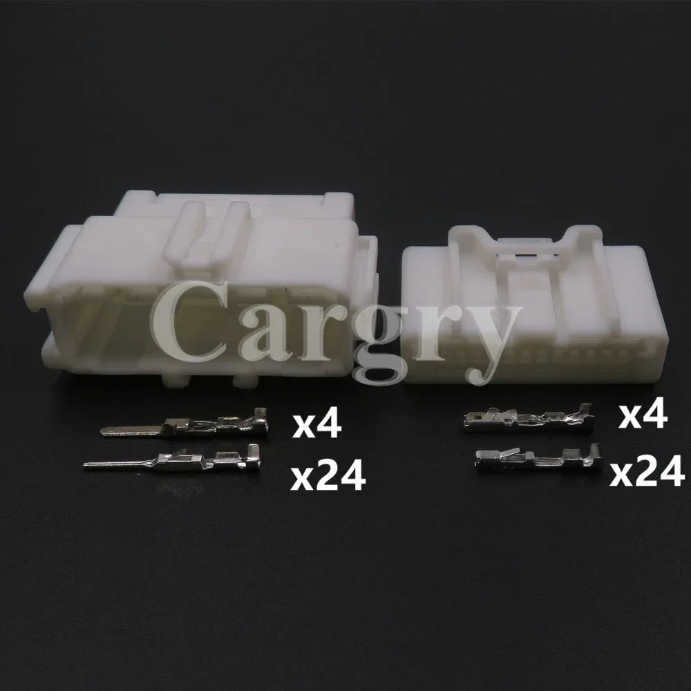 1 Set 28P AC Assembly Car Electric Wiring Unsealed Composite Connector Auto Wire Socket Automobile Male Female Plug