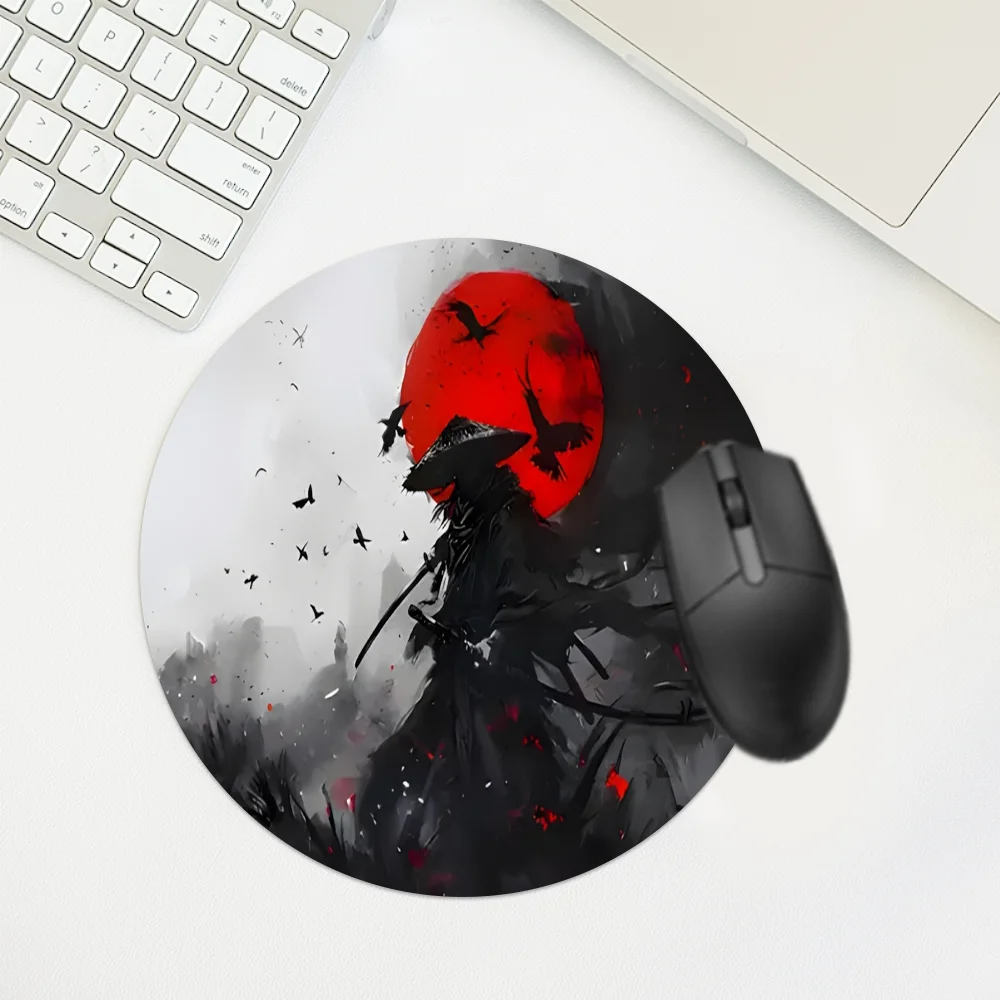 Swordsman Mouse Pad Cute XXL Gaming Mousepad Rubber Base with Stitched Edge Non-Slip Desk Pad Computer Large Desk Accessories
