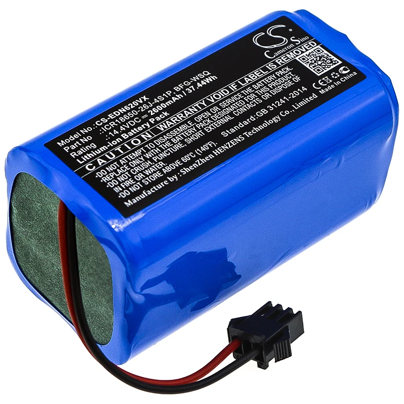 

Robot Vacuum Battery Gutrend 14.4V 2600mAh for ECHO 520 Fusion 150+ SENSE 410 SMART 300 STYLE 220 Replacement