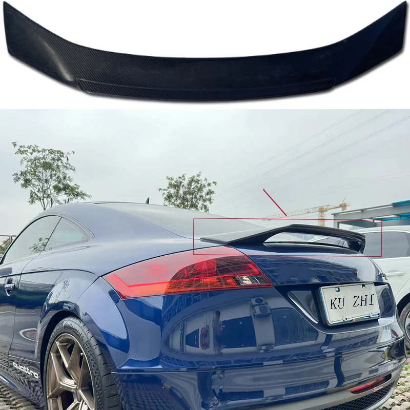 

For 2008-2014 Audi TT TTS TTRS MK2 Fiberglass Material Highquality Rear Spoiler Trunk Lid Tail Wing Diffuser Caractere Style