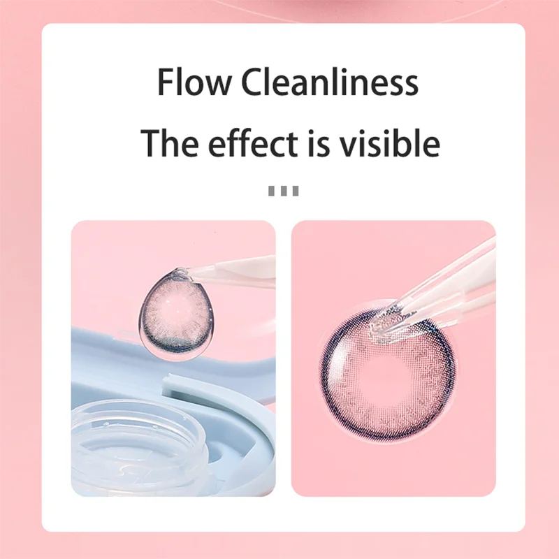 KLASSNUM Contact Lens Cleaning Machine Ultrasonic High Frequency Vibration Timing Contact Lens Storage Cleaning Container Tools