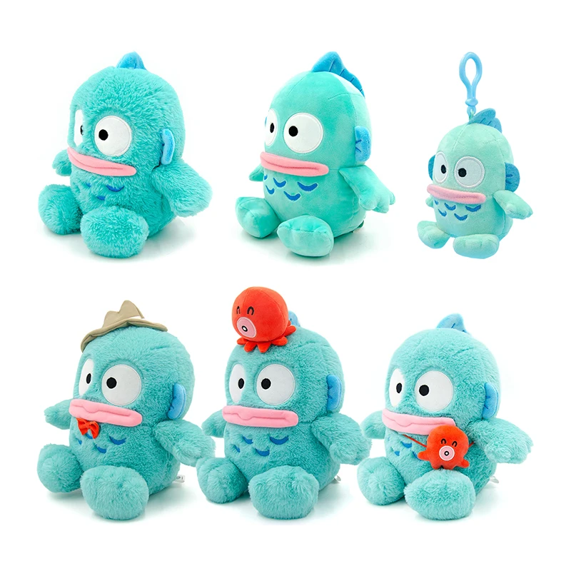 Figura de Anime, Muñecos de Peluche Sanrio, Muñecos de Moda Hangyodon, Almohada de Peluche, Lindos Juguetes de Peluche Hanton, Decoración del Hogar, Regalos de Cumpleaños
