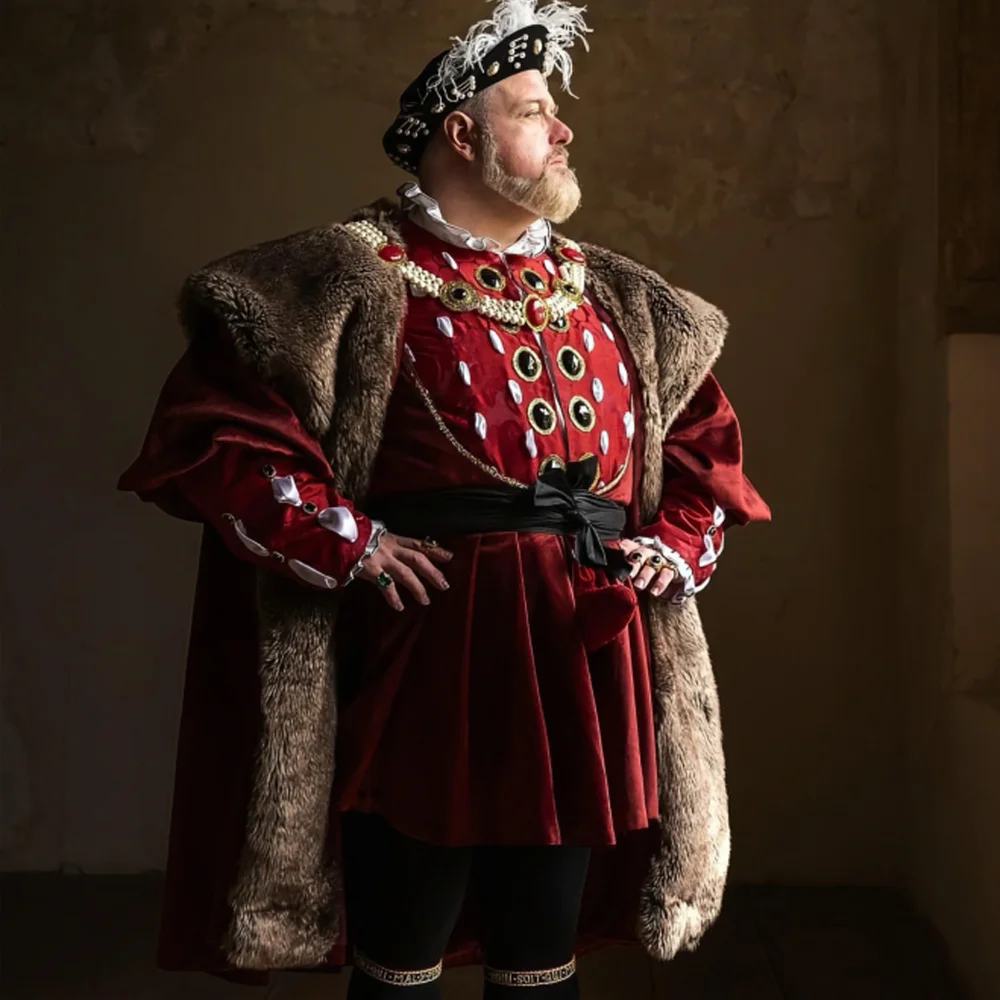 16. Jahrhundert Renaissance Tudor King Henry Viii Cosplay Kostüm Elisabethanisches Kostüm Herren Tudor Edelmann Prinz Herr Kostüm Outfit