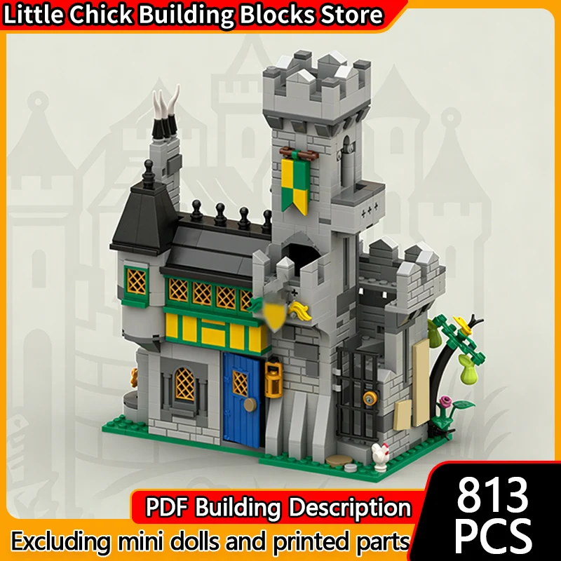 

Модель City Street View MOC, строительные кирпичи, усадьба многих голубей, модульная технология, детские праздничные подарки, сборные игрушки, костюм