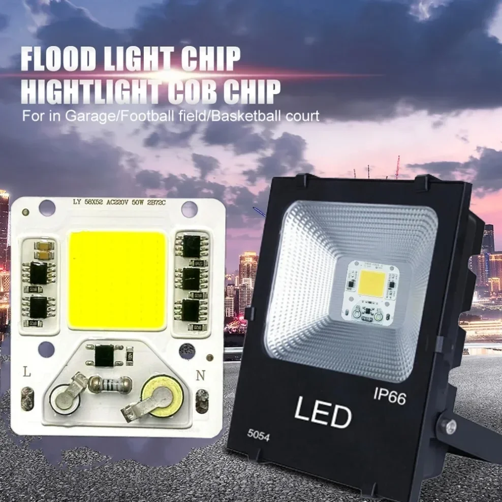 50W COB Light Source AC 220V Smart IC No Need Driver DIY Flood light COB LED Chip Lamp LED Bulb Spotlight For Outdoor Lighting