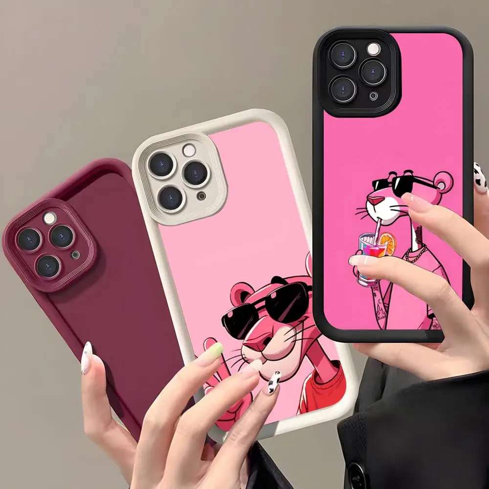 Funda Protectora Cool The Pink PantherS para iPhone 17 Air 16 E 15 14 Plus 13 12 11 Pro Max, Diseño Black Sky Eye