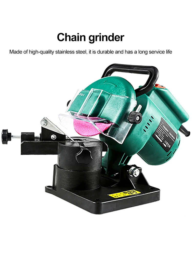 

220W Chainsaw Blade Sharpener Portable Automatic Chain Sharpener 100mm Angle Adjustable 8500RPM for Grinding Chains