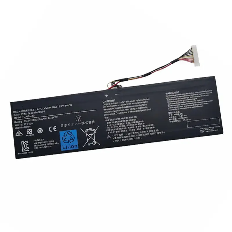 

For Gigabyte GAG-J40 Aero 14-K7 15-X9 15-Y9 14-P64WV6 X7 DT battery