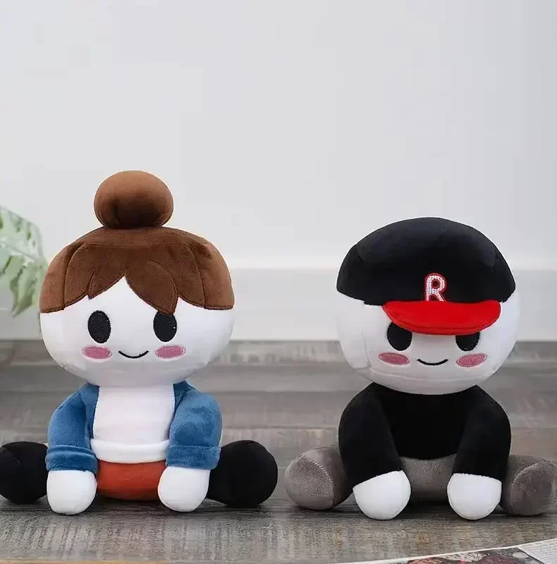 

2025 New Blox Buddies Plush Toys Cartoon Girl Black with Hat Yellow Decorative Doll Home Room Gifts for Kids Cute cartoon dolls