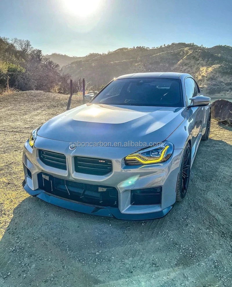

M2 G87 Front Splitter Carbon Fiber M Style Front Bumper Lip Splitter Spoiler For BMW G87 M2 S58 2023