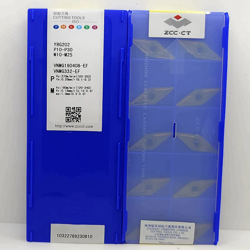 

VNMG160404-EF YBG202/VNMG160408-EF YBG202 VNMG331 VNMG332 ZCC.CT Твердосплавные вставки для лезвий с ЧПУ, вставки для токарных инструментов, 10 шт./кор.