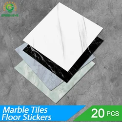 20Pcs Wall Sticker Self Adhesive Tiles Floor Stickers Marble Bathroom Ground waterproof Wallpapers PVC 30*30cm Home decoration